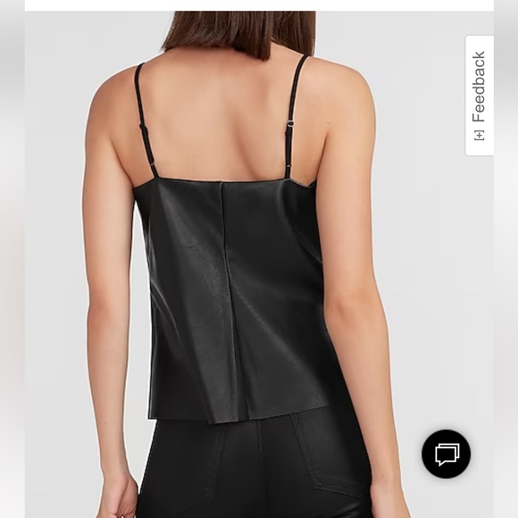 New with tags Express Faux Leather Lace Cami in size medium! - Picture 3 of 9